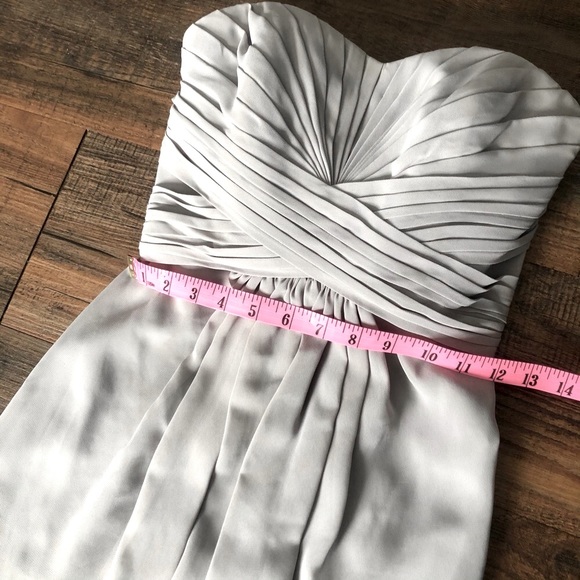 David's Bridal Mercury Chiffon F15555 - Picture 7 of 8